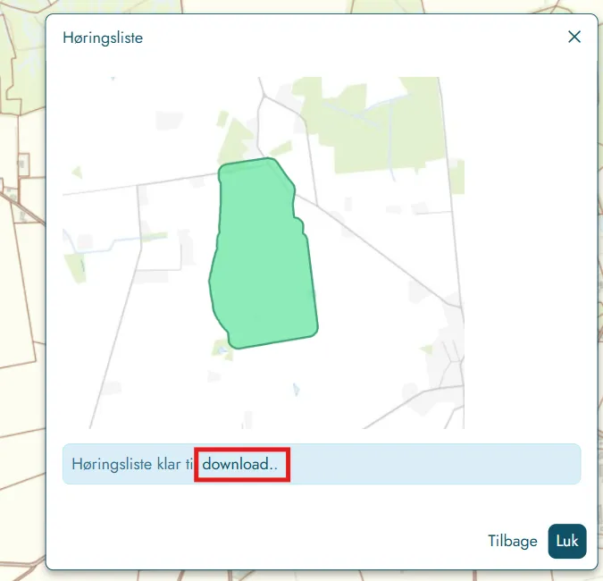 Høringsliste klar til download